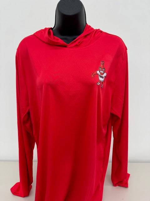 SAUCE Team 365 Red Long Sleeve Hoodie (Sauce logo left chest)