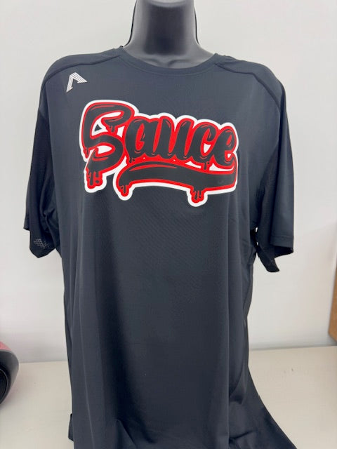 SAUCE Black Tee (Sauce Text)