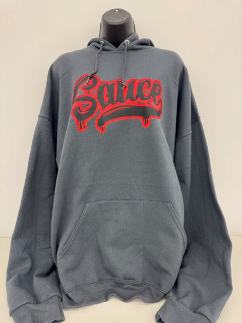 SAUCE Charcoal Hoodie (Sauce Text)