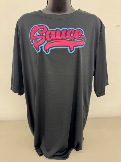 SAUCE Team 365 Black Tee (Sauce Text)