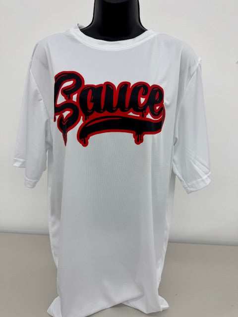 SAUCE Team 365 White Tee (Sauce Text)